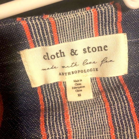 FOR SALE!! ANTHROPOLOGIE cloth & stone | Button Up Blouse | Size XS - Picture 3 of 3